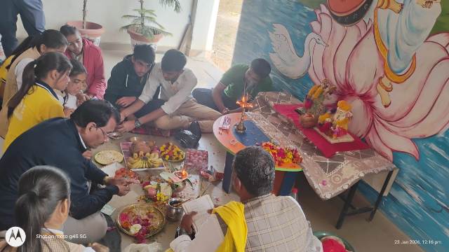 Sarswati pooja The Shape Internation School